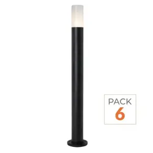 Borne Extérieure LED 1m IP65 220V pour Ampoule E27 - Pack de 6