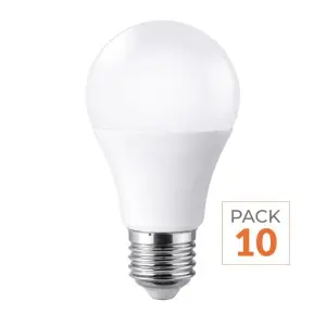 Pack de 10 - Ampoule LED E27 18W 220V A70 - Blanc Froid 6000K - 8000K