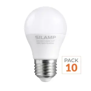 Ampoule LED E27 8W 220V G45 300° - Pack de 10 - Blanc Neutre 4000K - 5500K