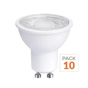 Ampoule LED GU10 8W 220V PAR16 COB - Pack de 10 - Blanc Froid 6000K - 8000K