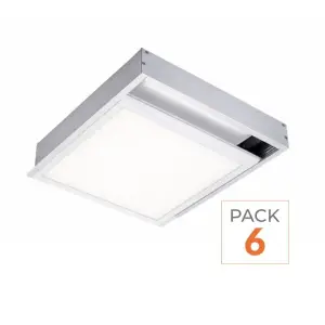 Kit Saillie ALU pour Panneau LED 60x60 Slim - Pack de 6