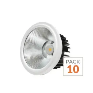 Pack de 10 - Ampoule LED 20W AR111 COB Rond - Blanc Chaud 2300K - 3500K