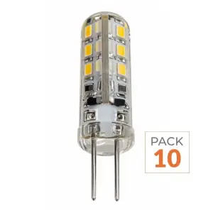 Pack de 10 - Ampoule LED G4 2W 12V SMD2835 24LED 360° - Blanc Neutre 4000K - 5500K