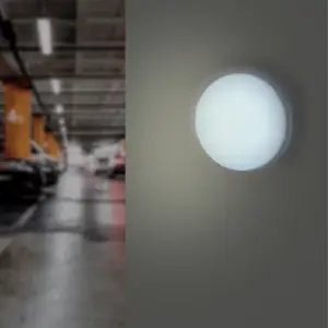 Applique LED Murale 20W Blanche Ronde IP65 - Blanc Froid 6000K - 8000K