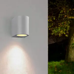 Applique Murale Argent LED IP44 pour Ampoule GU10