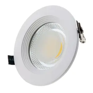 Spot LED Encastrable COB Rond 15W Ø175mm - Blanc Froid 6000K - 8000K