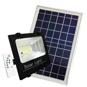 Projecteur Solaire LED 8W Dimmable avec Détecteur (Panneau Solaire + Télécommande Inclus) - Blanc Froid 6000K - 8000K