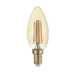 Ampoule LED E14 Filament 4W C35 Bougie - Blanc Chaud 2300K - 3500K