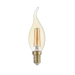 Ampoule LED E14 Flamme Filament 4W T35 - Blanc Chaud 2300K - 3500K