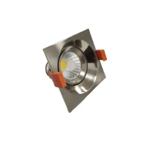 Spot Encastrable LED COB Carré Orientable 8W 60° ALU - Blanc Neutre 4000K - 5500K