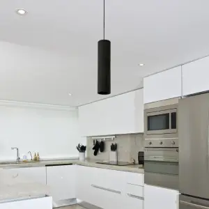 Luminaire Suspendu GU10 IP20 30cm NOIR