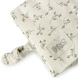 Tapis à langer nomade Knot Olive Bloom