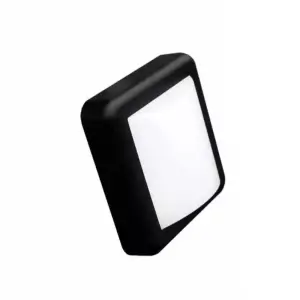 Applique Murale LED 4W Noire Carrée IP65 - Blanc Chaud 2300K - 3500K