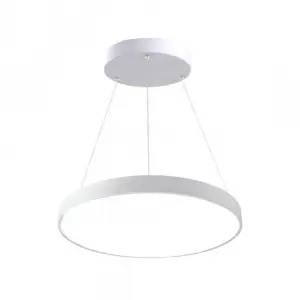 Kit Plafonnier LED Blanc 54W 60cm avec Kit de Suspension - Blanc Chaud 2300K - 3500K