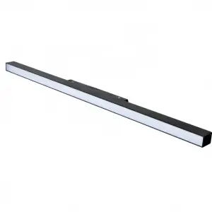 Profilé LED sur Rail Magnétique 48V 20W Dimmable Noir - Blanc Neutre 4000K - 5500K