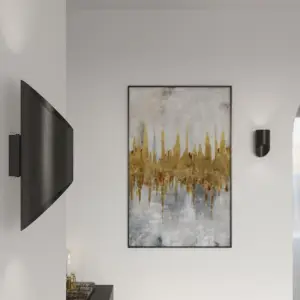 Applique Murale Tube Noir pour Ampoule G9