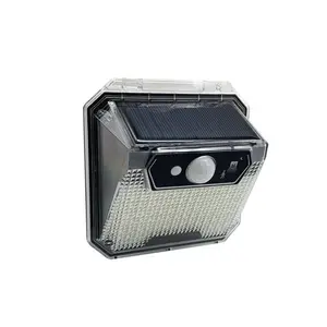 Applique Murale Solaire LED 0.55W IP44 148 Led avec Détecteur de Mouvement - Blanc Froid 6000K - 8000K