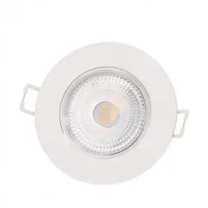 Spot LED Encastrable Étanche Rond 5W Blanc - Blanc Chaud 2300K - 3500K