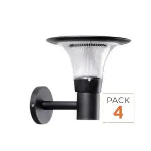 Lanterne Solaire Connectée Murale UFO RGBW IP65 (Lot de 4)