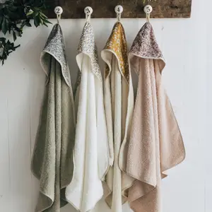 Cape de bain Olive Bloom (75 x 75 cm)