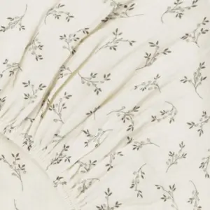 Drap housse Olive Bloom (60 x 120 cm)