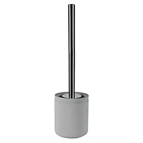 Brosse WC MSV Spirella Cement avec porte-brosse en céramique gris et brosse en polypropylène