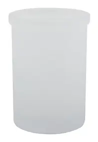 Gobelet pour salle de bains en verre blanc, Misty Spirella