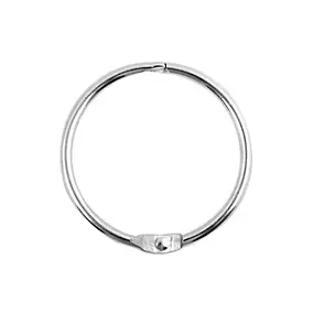 12 anneaux de rideau de douche diam. 4 cm, argent brossé, Spirella