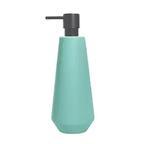 Distributeur de savon en céramique Ø9 x H.24,3 cm, bleu aqua, Spirella Joshua