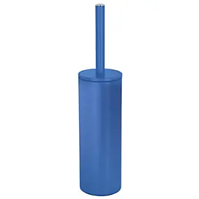 Brosse WC métal, bleu royal, Spirella Akira