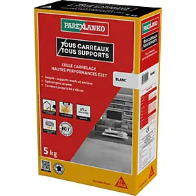 Colle carrelage blanche hautes performances 5 kg Parexlanko