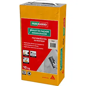 Enduit de façade monocouche sable 10 kg Parexlanko