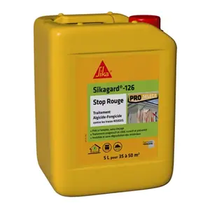Traitement anti-trace rouge façade Sika Stop red - bidon 5 L