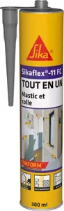 Mastic colle "Sikaflex" 11 FC+ gris béton - cartouche 300 ml