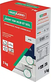 Joint fin pour carrelage mur et sol brume Parexlanko 5 kg