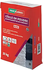 Colle pour plaquettes de parement intérieur blanc Parexlanko poudre 25kg