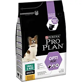 Croquettes pour chien Pro Plan Small & Mini Adult 9+ riche en poulet et riz 3kg