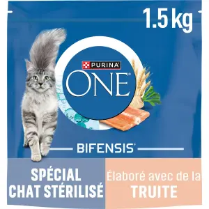 PURINA ONE Croquettes à la truite pour chat stérilisé 1,5kg