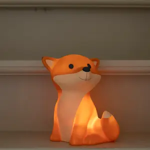 Veilleuse rechargeable César orange (20 cm)