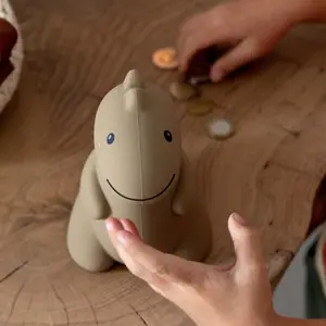Tirelire Jéroom le dinosaure Argile (15 cm)