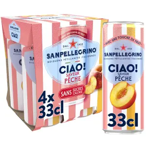 Boisson Gazeuse Aromatisee Peche Ciao San Pellegrino