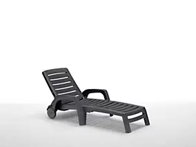 Bain de soleil en plastique graphite Bica Riva