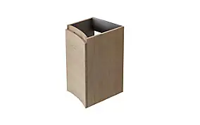 Meuble complément sous vasque l.34 cm, effet bois, version gauche, Vague
