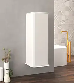 Colonne de salle de bains à suspendre 1 porte H.123 cm, blanc mat, IDRA