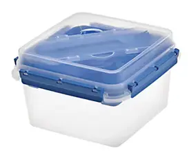 Boîte à repas avec couvercle hermétique et couverts Tontarelli