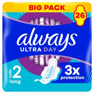 ALWAYS Ultra Day Serviettes hygiéniques avec ailettes 26 serviettes