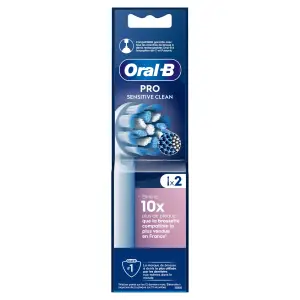 ORAL-B Pro Sensitive Clean Recharges pour brosse à dents électrique 2 brossettes