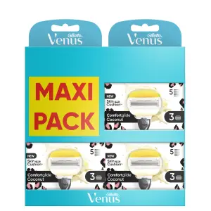 VENUS Comfortglide coconut recharge 3x3 recharges 9 recharges