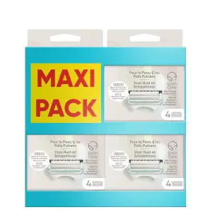 VENUS Satin care lames de rasoir pour la peau et poils pubiens 3x4 recharges