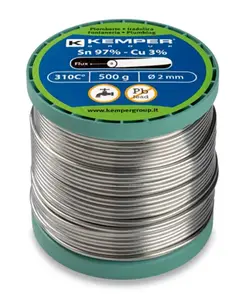 Bobine fil étain sans plomb 500 g diamètre 2 mm